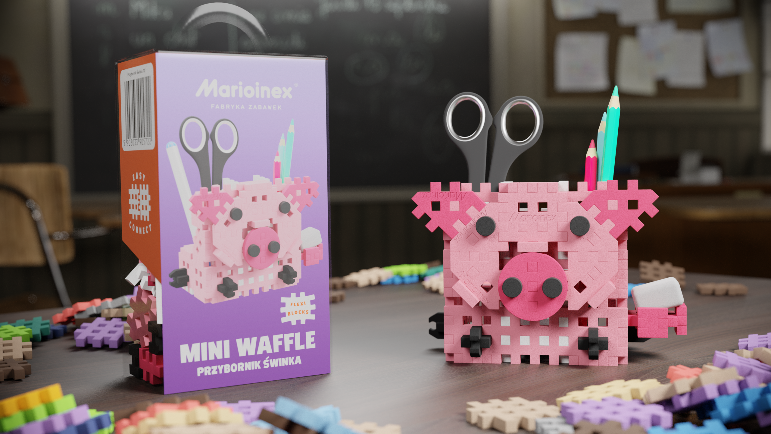 Mini Waffle Przybornik: Świnka - obrazek 4