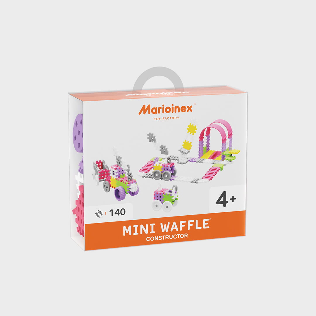 Mini Waffle Konstruktor 140 różowy