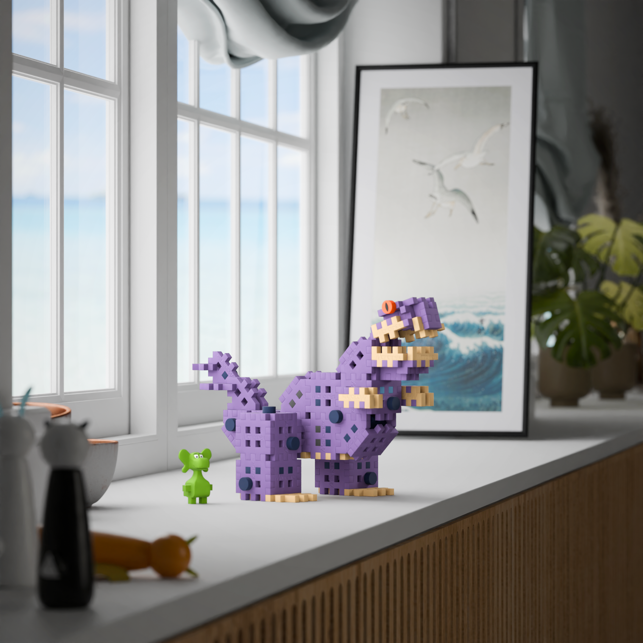 MINI WAFFLE - DIPLODOK - DIPLODOK I T-REX 148 EL. - obrazek 5