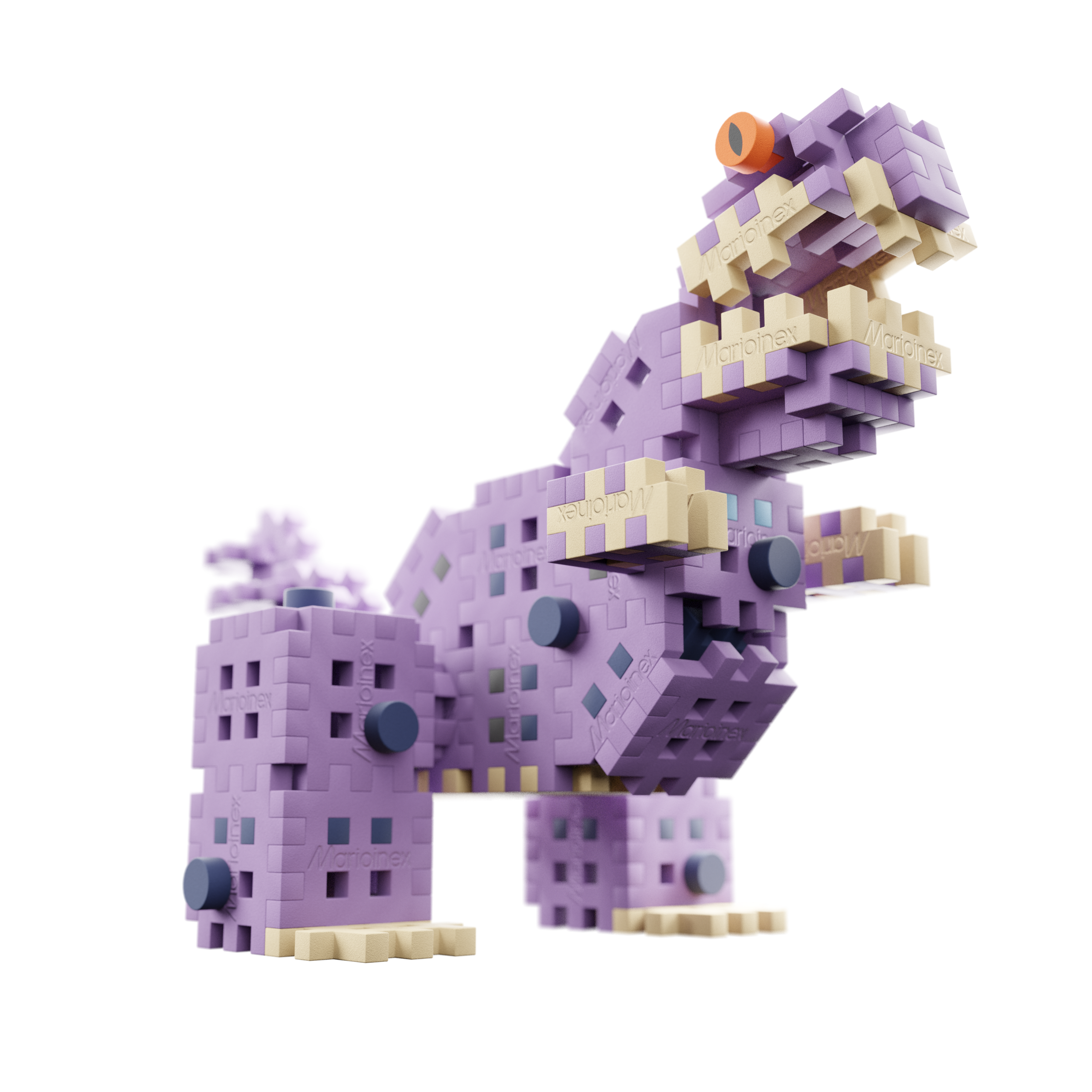 MINI WAFFLE - DIPLODOK - DIPLODOK I T-REX 148 EL. - obrazek 6