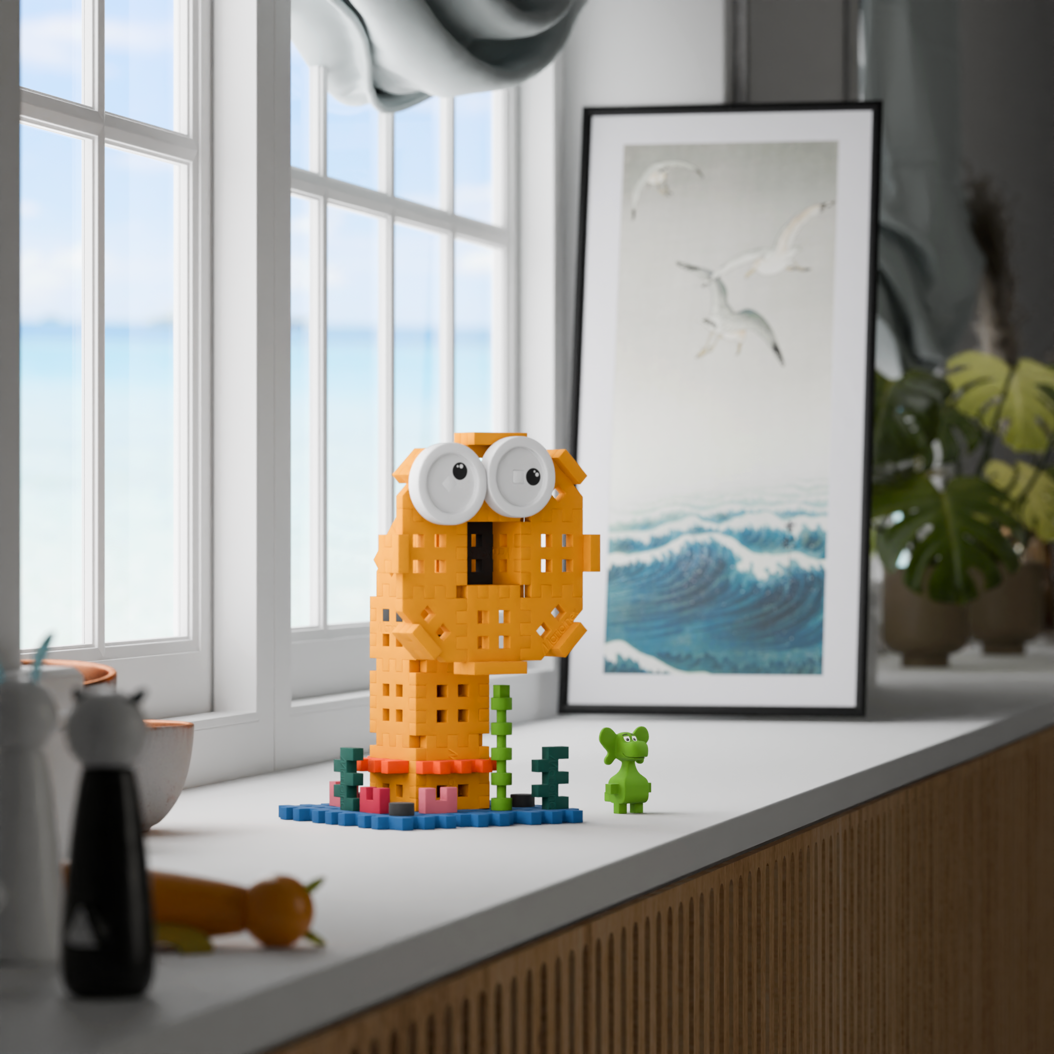 MINI WAFFLE - DIPLODOK - DIPLODOK I MORSKA SYRENA 60 EL. - obrazek 4