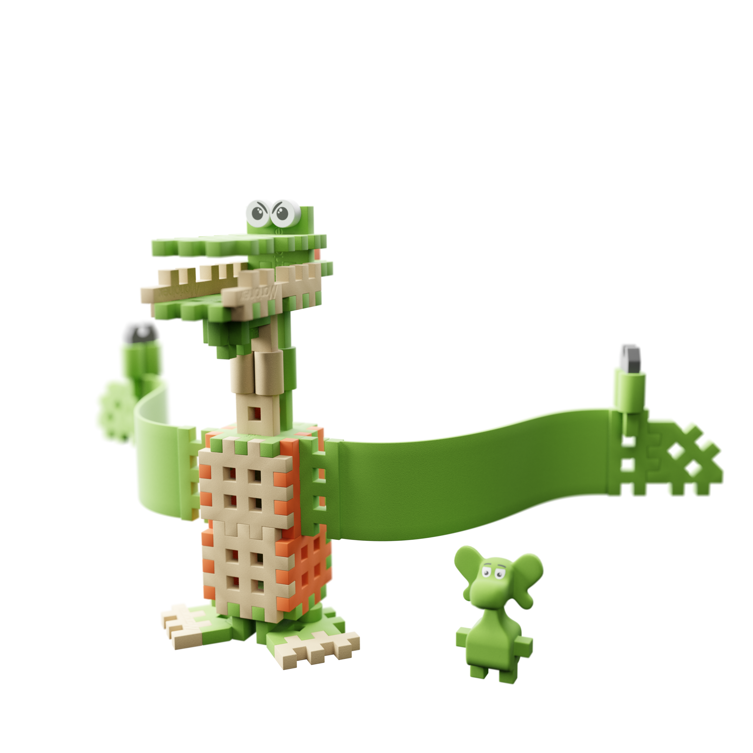 MINI WAFFLE - DIPLODOK - DIPLODOK I PTERODAKTYL 60 EL. - obrazek 6