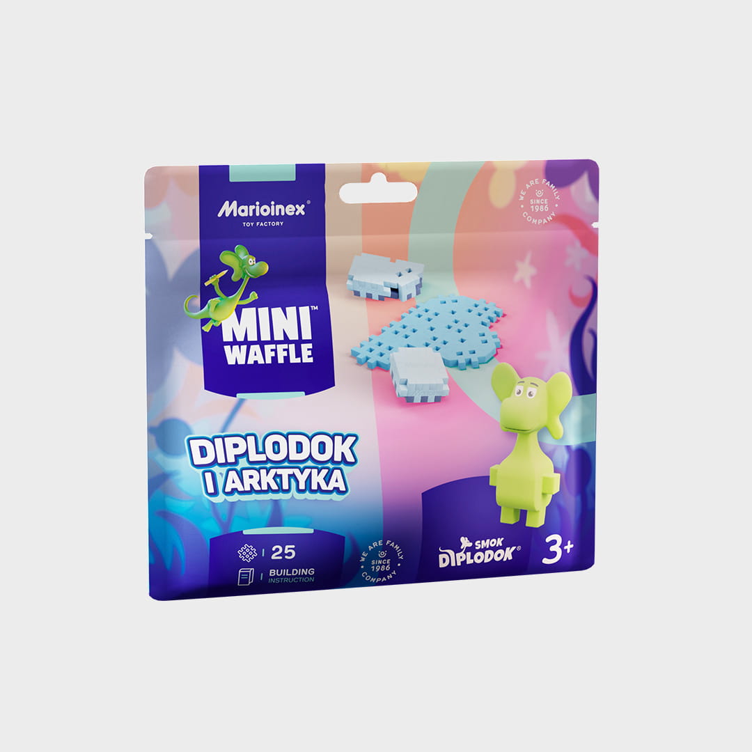 MINI WAFFLE - DIPLODOK - DIPLODOK I ARKTYKA SASZETKA 25 EL.
