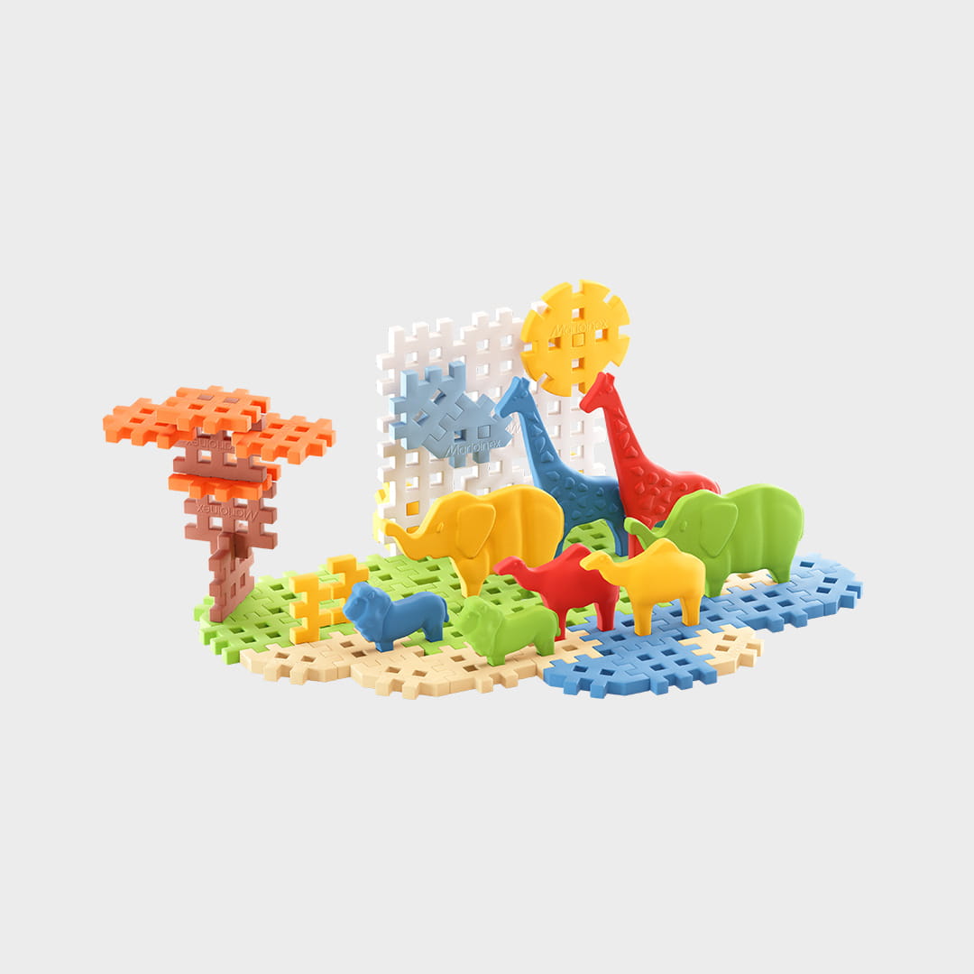 Mini Waffle - Animals SAFARI 50 el. - obrazek 2