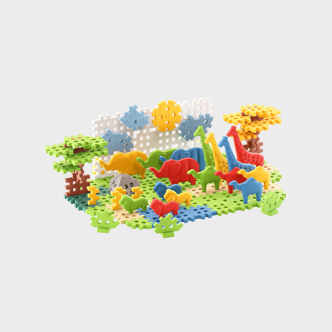 Mini Waffle - Animals SAFARI 100 el. - obrazek 2