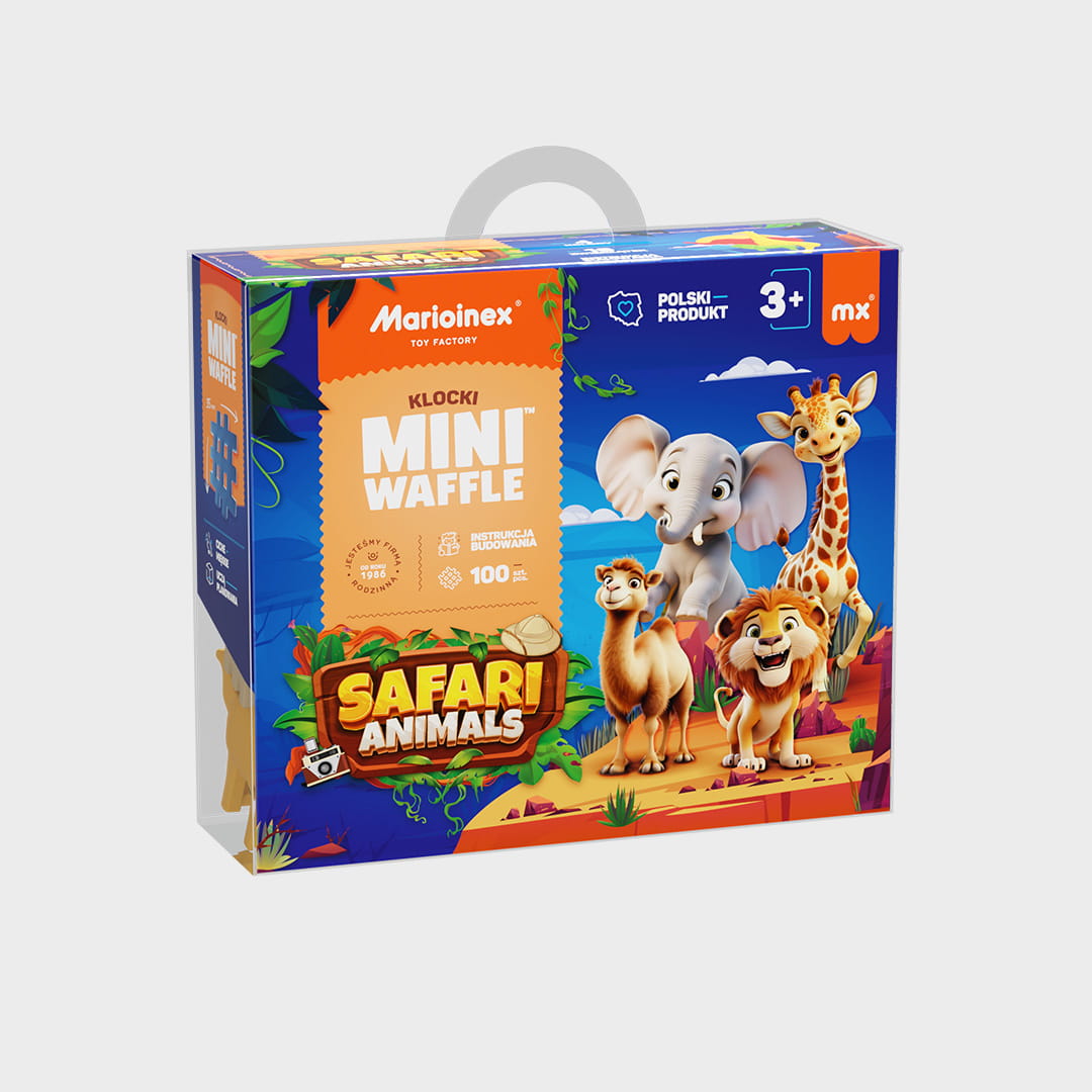 Mini Waffle - Animals SAFARI 100 el.