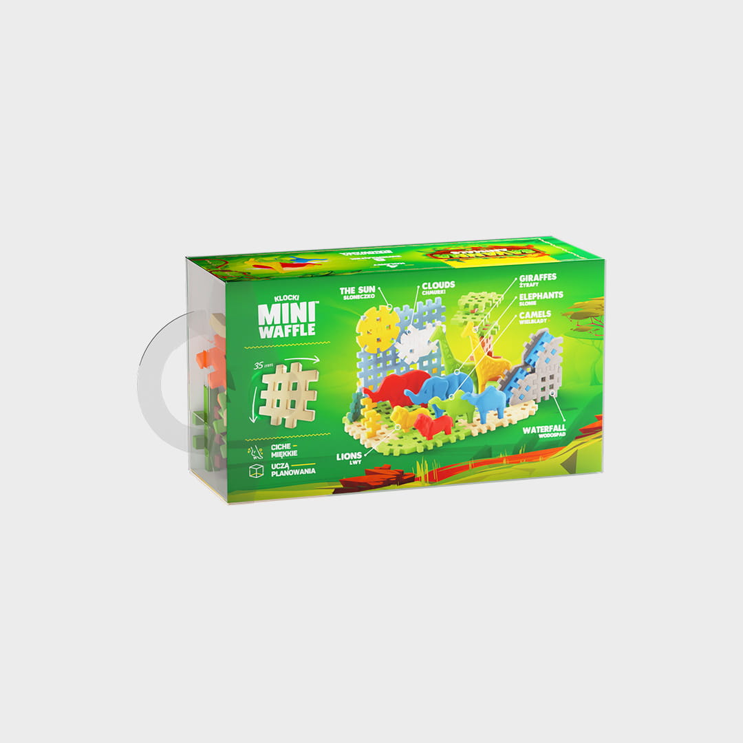 Mini Waffle - Animals SAWANNA 50 el. - obrazek 3