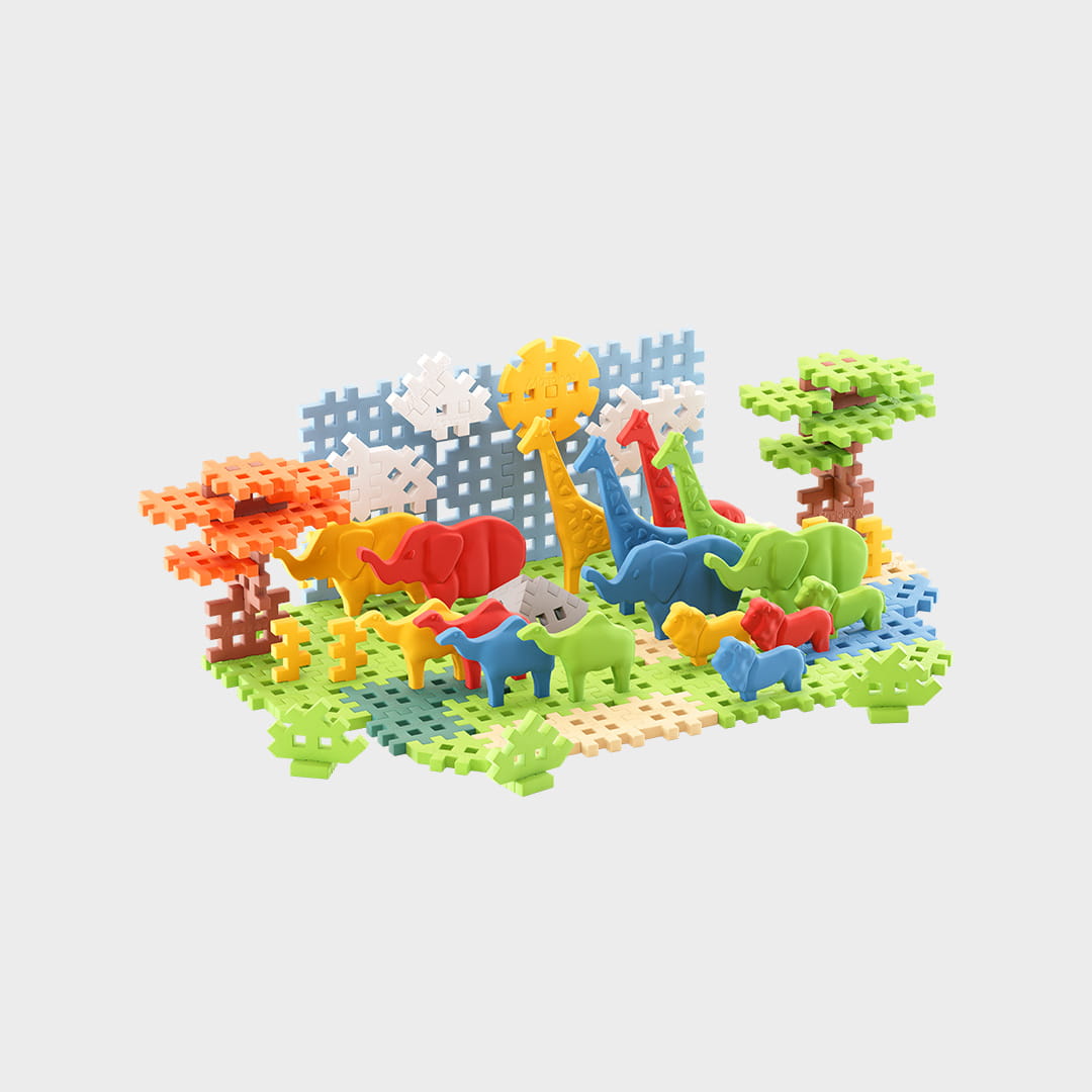 Mini Waffle - Animals SAWANNA 100 el. - obrazek 2