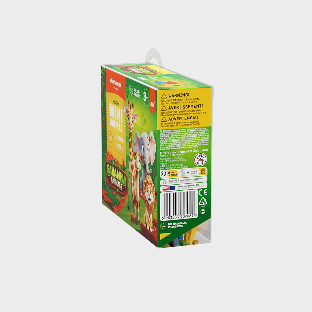 Mini Waffle - Animals SAWANNA 100 el. - obrazek 5