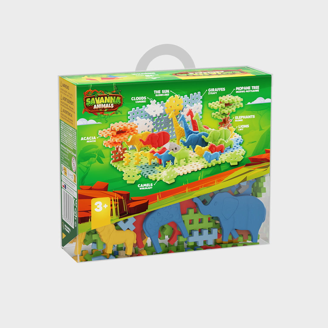 Mini Waffle - Animals SAWANNA 100 el. - obrazek 3