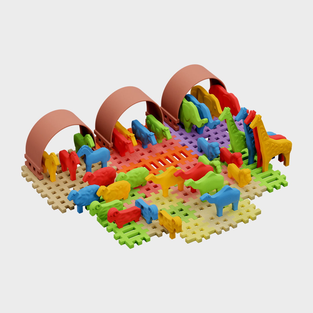 Mini Waffle - Animals 62 el. - obrazek 2