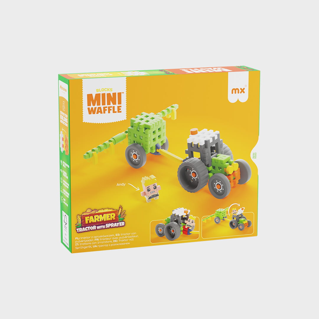 Mini Waffle - Farmer - Traktor z opryskiwaczem - obrazek 2