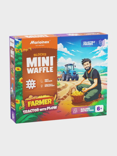 Mini Waffle - Farmer - Traktor z pługiem