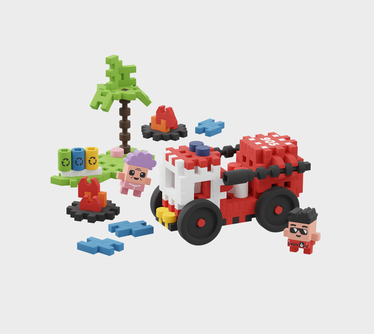 Mini Waffle City: Wóz Strażacki - obrazek 2