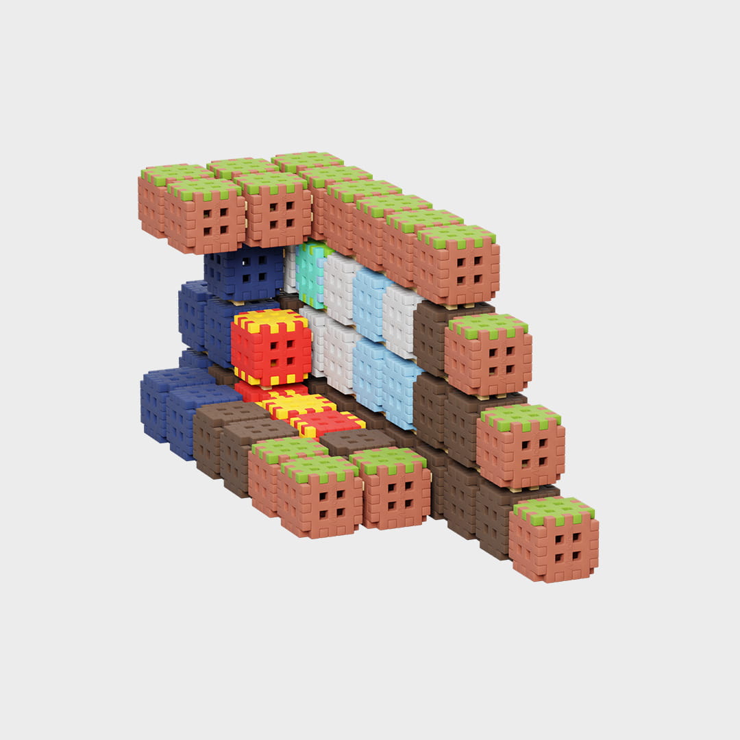 Mini Waffle Green Blocks 406 - obrazek 5