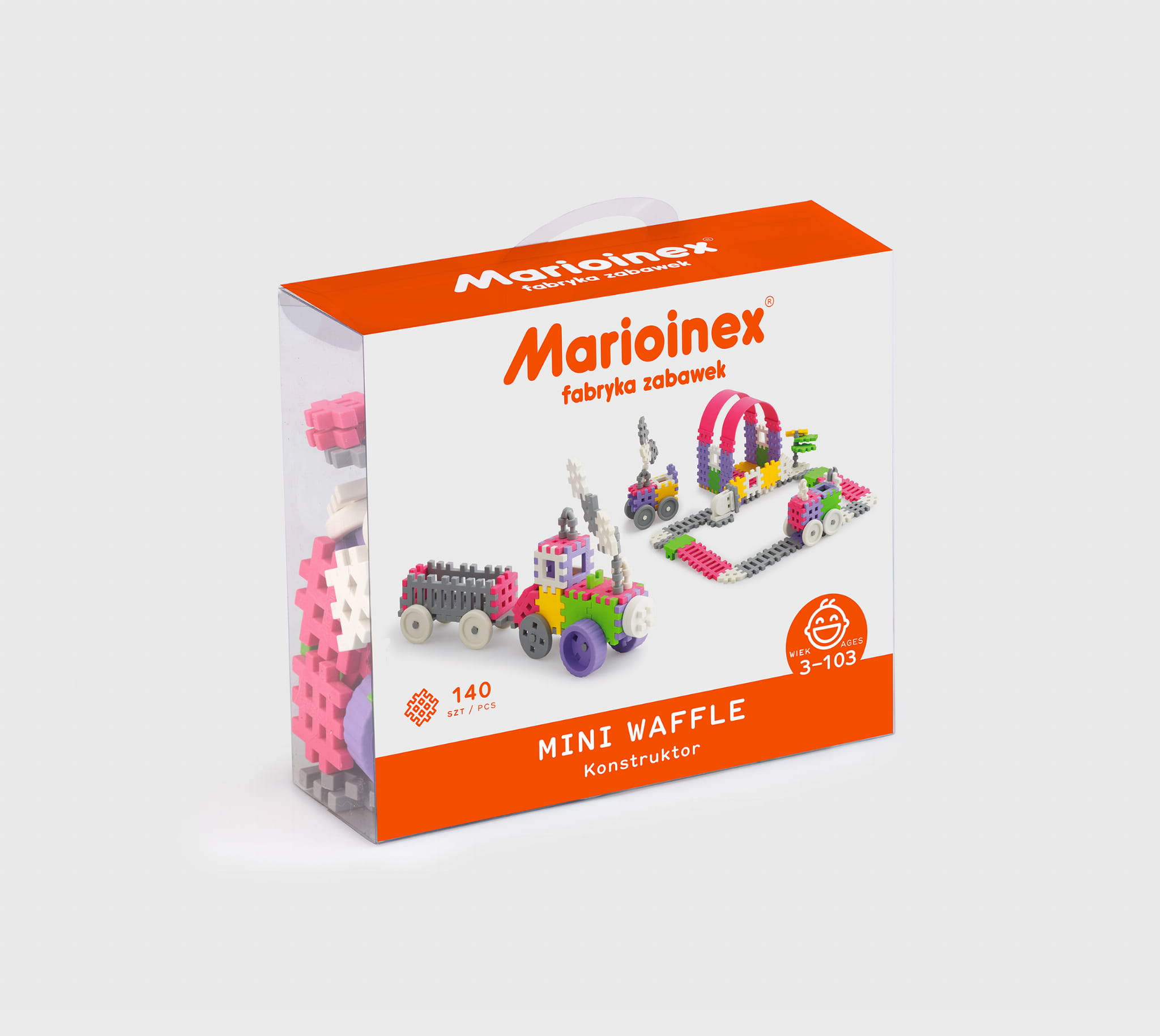 Mini Waffle Konstruktor 140 różowy - obrazek 5